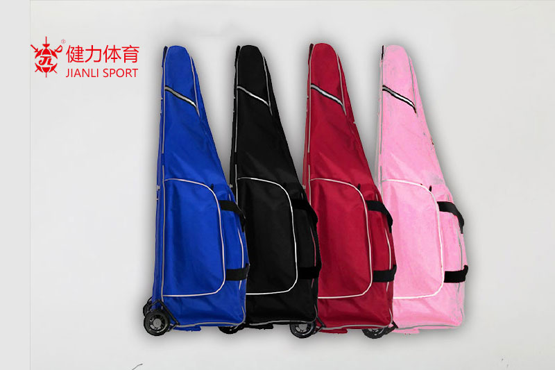 A-Shape bag with wheel red blue balck